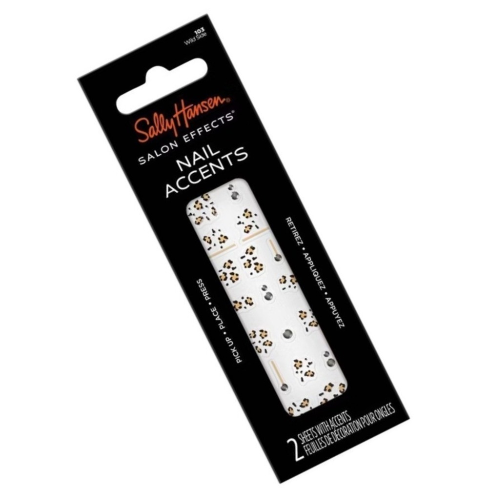 Sally Hansen Salon Effects Nail Accents 103 Wild Side Leopard Print 40ct